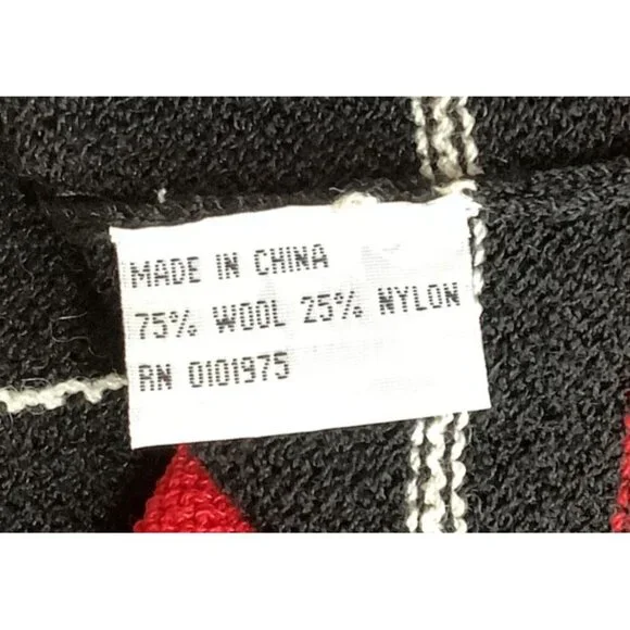 Todd & Olivia Womens Red & Black Plaid Wool Blend Button Front Cardigan Size 10 - Picture 6 of 7